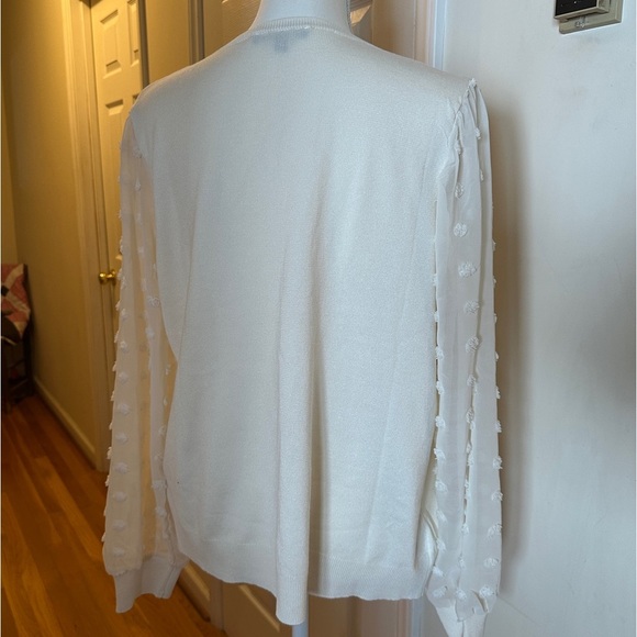 Adrianna Papell V-Neck knit pull over sweater size large. - Picture 2 of 6